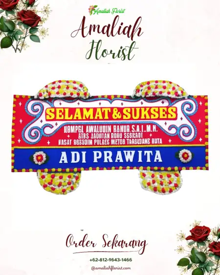 Papan Bunga Ucapan Selamat Gedongjetis
