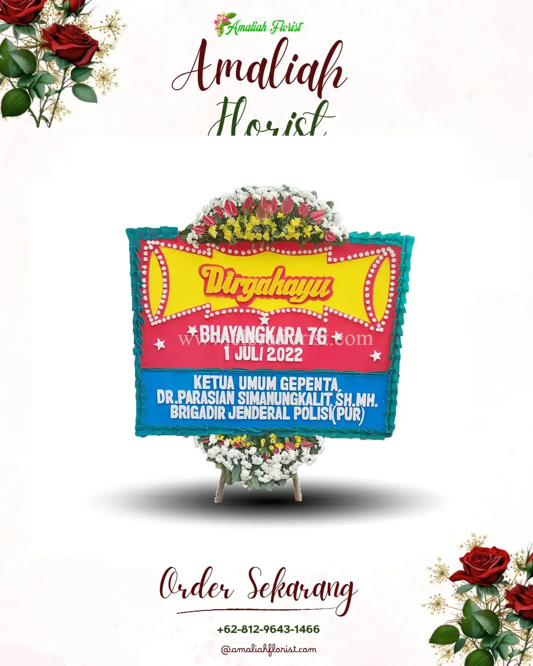 Papan Bunga HUT Ulang Tahun Gedongjetis